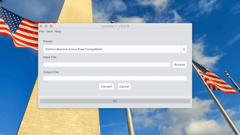 convert video for davinci resolve on linux